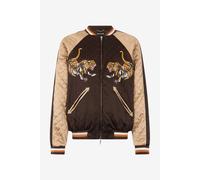 Roberto Cavalli Bómber Con Tigres - Male Promo Sale Fw2025 Marrón 46