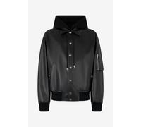 Roberto Cavalli Bómber De Piel Con Capucha - Male Promo Sale Fw2025 Negro 54