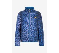 Roberto Cavalli Bomber En Estampado De Leopardo - Female Abrigos Y Chaquetas Leo Natural Blue/blu S