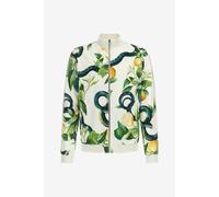 Roberto Cavalli Bomber Lemon Print - Male Ropa Marfil S