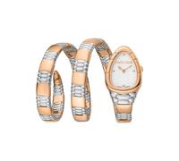 Roberto Cavalli by Franck Muller Reloj analógico de Cuarzo para Mujer con Correa de Acero Inoxidable RV1L186M0061, Gris Plateado., Moda