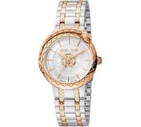 Roberto Cavalli by Franck Muller Reloj Analógico para Mujeres de Cuarzo con Correa en Acero Inoxidable RV1L189M0091