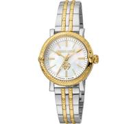 Roberto Cavalli by Franck Muller Reloj Analógico para Mujeres de Cuarzo con Correa en Acero Inoxidable RV1L193M0081