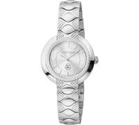 Roberto Cavalli by Franck Muller Reloj Analógico para Mujeres de Cuarzo con Correa en Acero Inoxidable RV1L180M0011