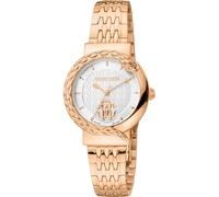 Roberto Cavalli by Franck Muller Reloj Analógico para Mujeres de Cuarzo con Correa en Acero Inoxidable RV1L156M1081