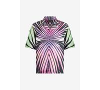 Roberto Cavalli Camisa Estampado Ray Of Paradise - Male Camisas Purple/green 56