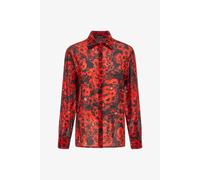 Roberto Cavalli Camisa Roja Con Estampado De Amapolas - Female Blusas Y Tops Rojo 46