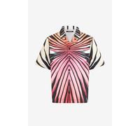 Roberto Cavalli Camisa Vaquera Con Estampado Ray Of Paradise - Male Camisas Coral Pink 52