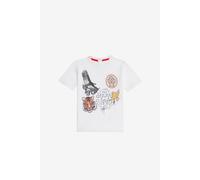 Roberto Cavalli Camiseta Blanca Con Estampado Gráfico - Male Optical White 12m