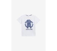 Roberto Cavalli Camiseta Blanca Con Logo Rc - Male Ropa Optical White 18m