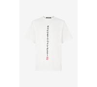 Roberto Cavalli Camiseta Con Dragones Y Logotipo - Male Blanco Xl