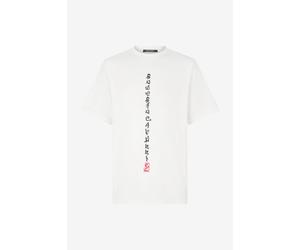 Roberto Cavalli Camiseta Con Dragones Y Logotipo - Male Promo Sale Fw2025 Blanco M