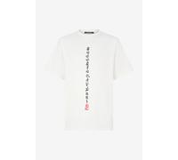Roberto Cavalli Camiseta Con Dragones Y Logotipo - Male Promo Sale Fw2025 Blanco Xs