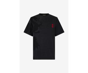 Roberto Cavalli Camiseta Con Monograma Rc Estilo Ideograma - Male Negro S
