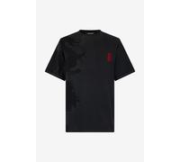 Roberto Cavalli Camiseta Con Monograma Rc Estilo Ideograma - Male Promo Sale Fw2025 Negro L