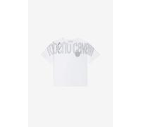 Roberto Cavalli Camiseta De Algodón Con Estampado De Logo - Male Optical White 06a