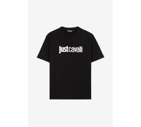 Roberto Cavalli Camiseta De Algodón Just Cavalli Con Logotipo - Male Ropa Negro Xl