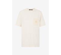 Roberto Cavalli Camiseta De Punto Marfil Con Monogram Rc - Male White Xxl