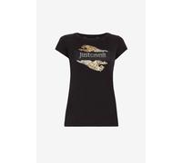 Roberto Cavalli Camiseta Just Cavalli Con Estampado Leopard - Female Ropa Negro Xs