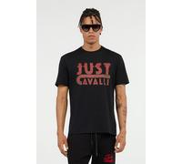 Roberto Cavalli Camiseta Negra Con Logo Just Cavalli - Male Camisetas Black S