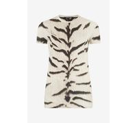Roberto Cavalli Camiseta Para Mujer Con Estampado De Tigresa Blanca Ogat X Roberto Cavalli - Female Camisetas Negro/blanco S