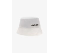 Roberto Cavalli Cap With Logo - Female Sombreros Y Guantes Blanco Unica