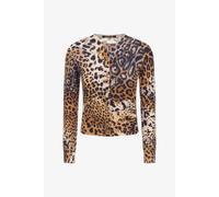 Roberto Cavalli Cárdigan Con Estampado Malachite - Female Sale Wave 3 Marrón Claro Xs