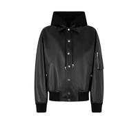 Roberto Cavalli Bómber De Piel Con Capucha - Male Promo Sale Fw2025 Negro 50