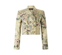 Roberto Cavalli Chaqueta Corta Con Estampado Oriental Bird - Female Marfil/rosa 44