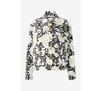 Roberto Cavalli Chaqueta Vaquera Con Flores - Female Negro/blanco 44