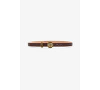 Roberto Cavalli Cinturón Marrón De Piel Con Monogram Rc - Female Accesorios Marrón 85