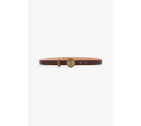 Roberto Cavalli Cinturón Marrón De Piel Con Monogram Rc - Female Accesorios Marrón 90