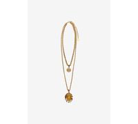 Roberto Cavalli Collier Double Avec Pendentif Ray Of Gold - Female Joyería De Moda Oro Unica