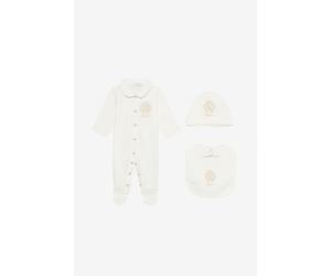 Roberto Cavalli Conjunto De Gorro, Babero Y Body - Ropa Blanco 06m