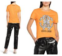 ROBERTO CAVALLI ESTAMPADO RC LINCE MONOGRAM ALGODÓN CAMISA TOP LOUNGE ICONIC