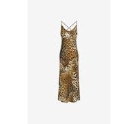 Roberto Cavalli Jaguar Skin Slip Dress - Female Slip Dresses Marrón Claro 40