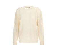 Roberto Cavalli - Jersey Cuello Redondo Marfil Hecho en Italia - Knitwear - Mujer - Beige - XS -