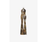 Roberto Cavalli Jumpsuit With Jaguar Skin Print - Female Vestidos Marrón Claro 44