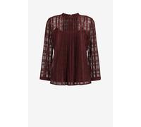 Roberto Cavalli Just Cavalli Check-jacquard Pleated Top - Female Tops Morado 36