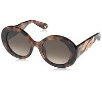 Just Cavalli SRC010M Gafas, Shiny Vintage Havana, 52 Unisex Adulto