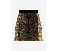Roberto Cavalli Minifalda De Lentejuelas Con Motivo Leopardo - Female Faldas Natural 38