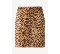 Roberto Cavalli Minifalda De Piel Con Estampado Leopard Skin - Female Marrón 46