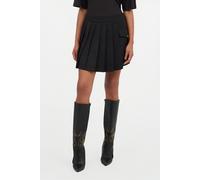 Roberto Cavalli Minifalda Negra Plisada Con Bolsillo - Female Mini-faldas Black 40