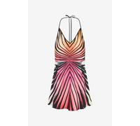 Roberto Cavalli Minivestido De Seda Con Estampado Ray Of Paradise - Female Vestidos Coral 44