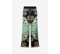 Roberto Cavalli Pantalón Con Estampado Kimono - Male Clásicos Dark Green/black 50
