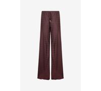 Roberto Cavalli Pantalón Holgado Con Monograma Mirror Snake - Female Pantalones Y Shorts Morado 44