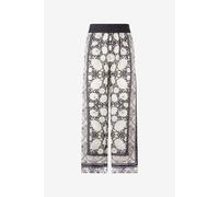 Roberto Cavalli Pantalones Con Estampado Floral - Male Promo Sale Fw2025 Negro/blanco 50