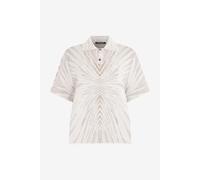 Roberto Cavalli Polo De Punto Con Motivo Ray - Male Camisetas Y Polos Natural White L