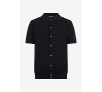 Roberto Cavalli Polo Negro De Punto Con Monogram Rc - Male Black Xxl