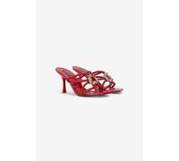 Roberto Cavalli Sandalias Con Aplicaciones Estilo Joya - Female Rojo 35